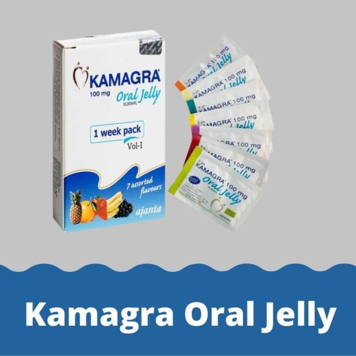 Kamagra Oral Jelly 100 mg for ED - Uses, Dosage, Price